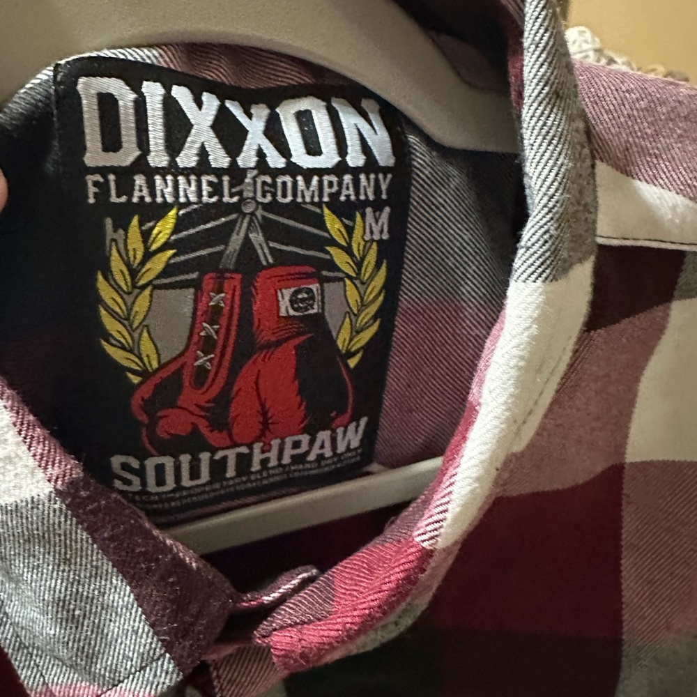 DIXXON Southpaw Red and White Flannel